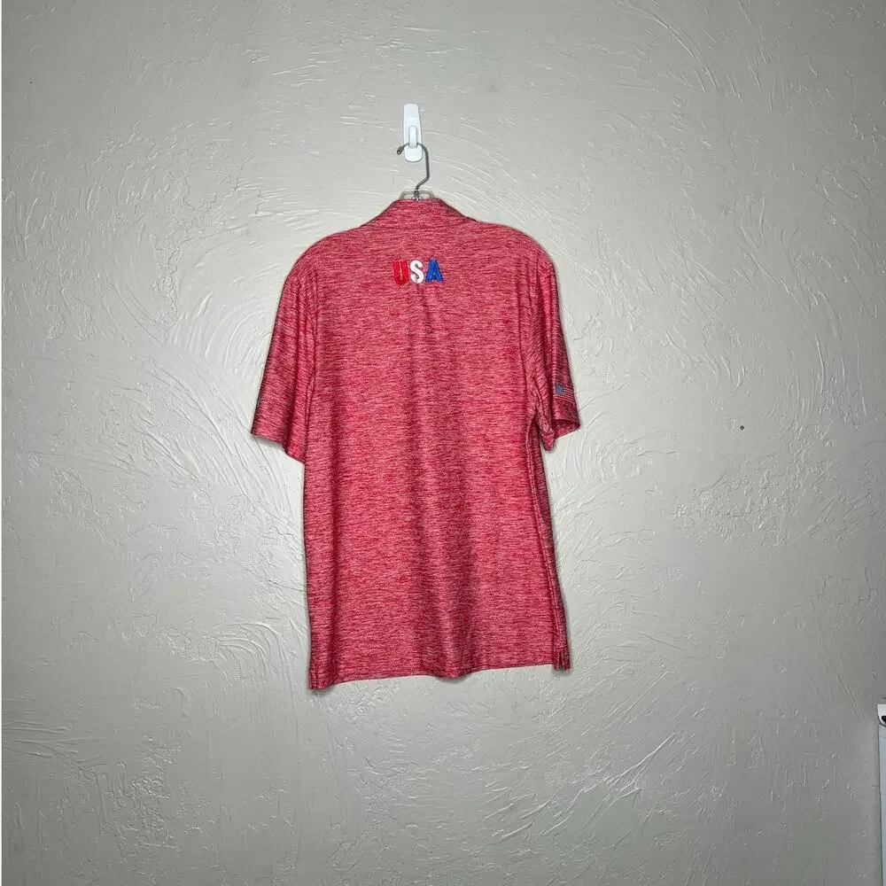 Under Armour 2016 Ryder Cup Hazeltine Polo Mens Medium Red